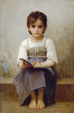 El libro difícil Realismo William Adolphe Bouguereau Pinturas al óleo